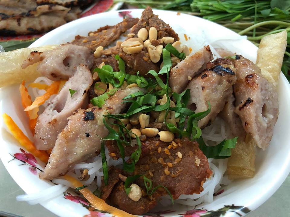 Nem Nướng Vũ Thành An - Bún nem nướng
