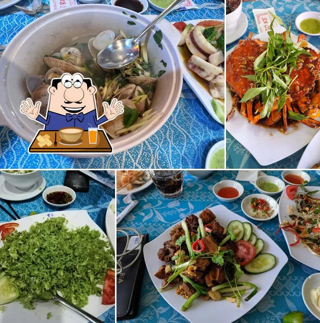 Hải sản và món dùng kèm tại Bờ Kè Quán