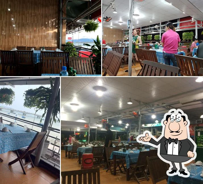 Khu bàn ăn mở tại Bờ Kè Quán