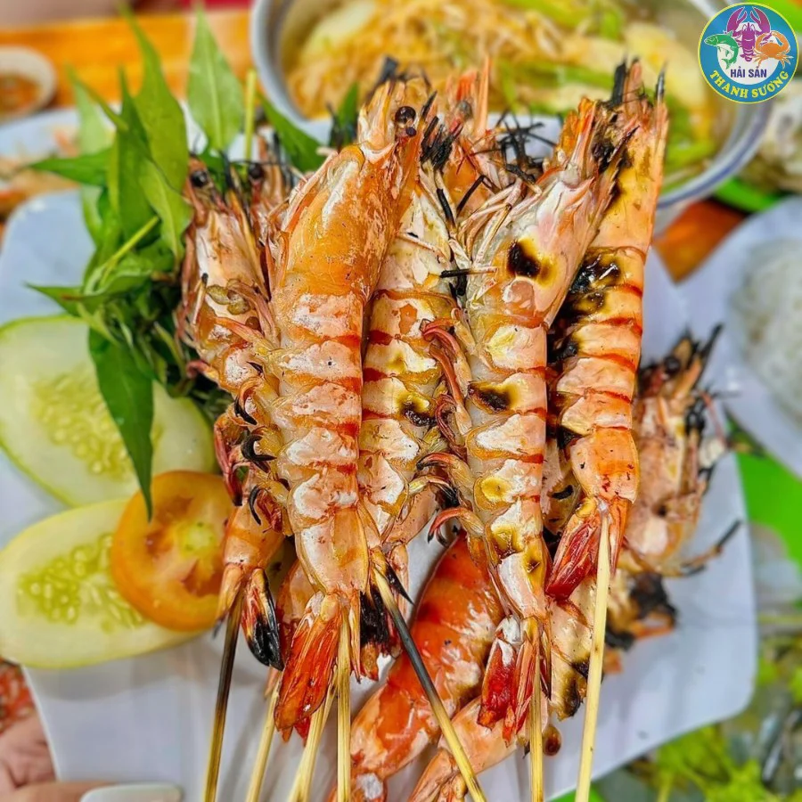 Tôm nướng tại Hải Sản Thanh Sương 1