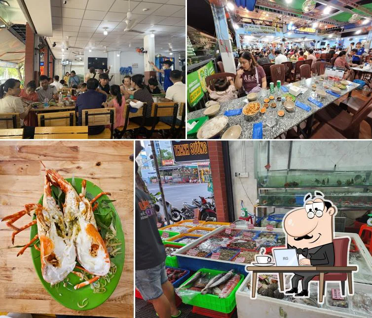Không gian và quầy hải sản Thanh Sương 2