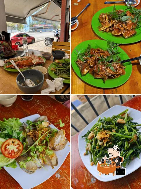 Món ăn phục vụ theo bàn tại Thanh Sương 2