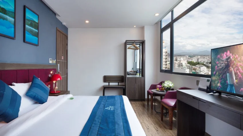 Phòng nghỉ tại Aaron Hotel Nha Trang