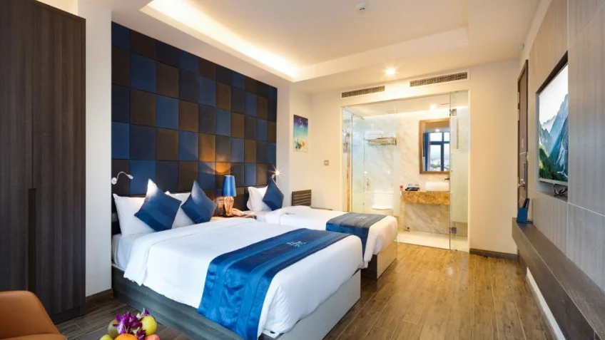 Phòng nghỉ tại Aaron Hotel Nha Trang – góc 2