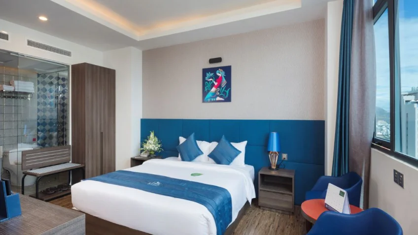 Phòng nghỉ tại Aaron Hotel Nha Trang – góc 3