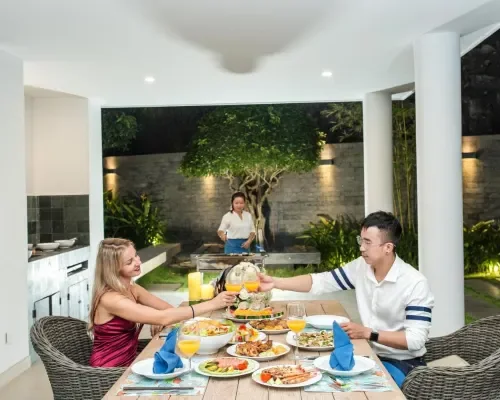 Vườn villa tại Acqua Villa Nha Trang