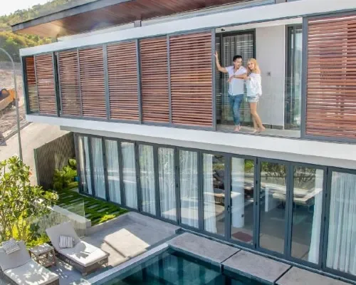 Villa lúc chiều tại Acqua Villa Nha Trang