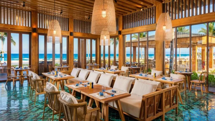 Không gian ăn uống tại Alma Resort Cam Ranh