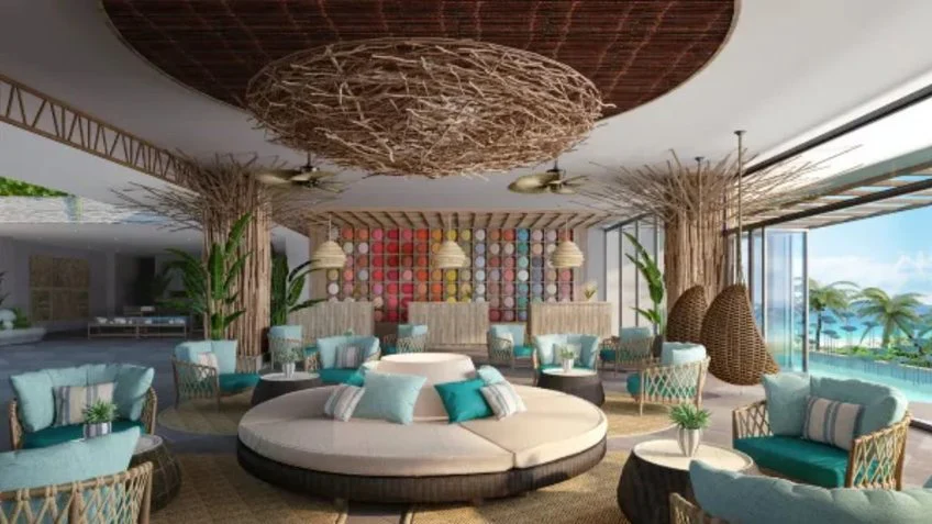 Sảnh và khu đón khách tại Boma Resort Nha Trang