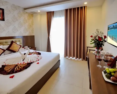 Phòng nghỉ tại Boss Hotel Nha Trang – góc 5