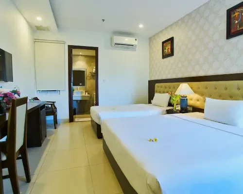 Phòng nghỉ tại Boss Hotel Nha Trang – góc 3