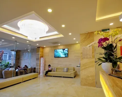 Sảnh và khu đón khách tại Boss Hotel Nha Trang