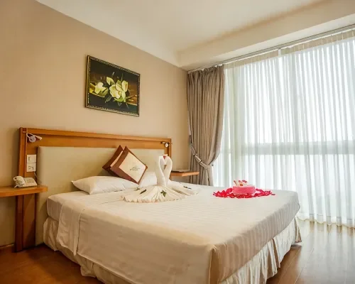 Phòng nghỉ tại Dendro Beachfront Hotel Nha Trang – góc 5
