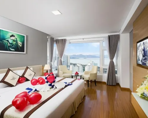 Phòng nghỉ tại Dendro Gold Hotel – góc 4