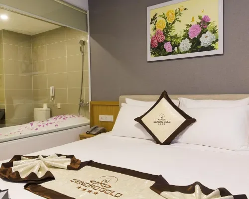 Phòng nghỉ tại Dendro Gold Hotel – góc 3