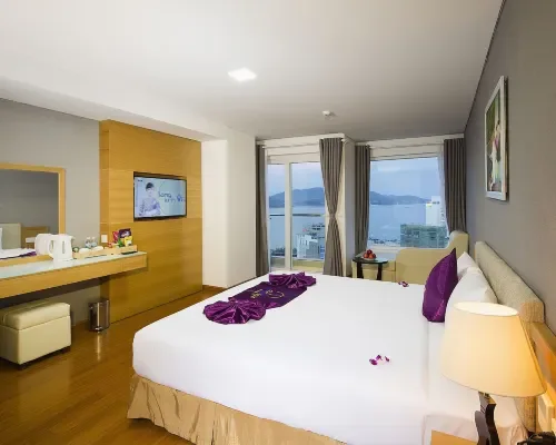 Phòng nghỉ tại Dendro Gold Hotel – góc 6