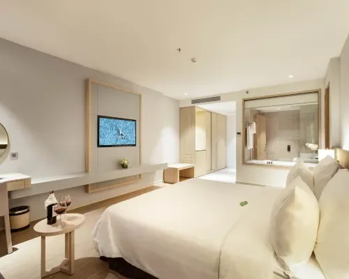 Phòng nghỉ tại D’Qua Hotel Nha Trang – góc 2