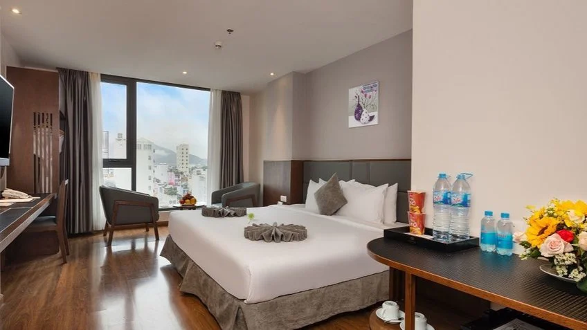Phòng nghỉ tại DTX Hotel Nha Trang