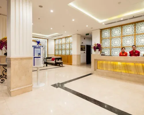 Sảnh và khu đón khách tại Edele Hotel Nha Trang Beach