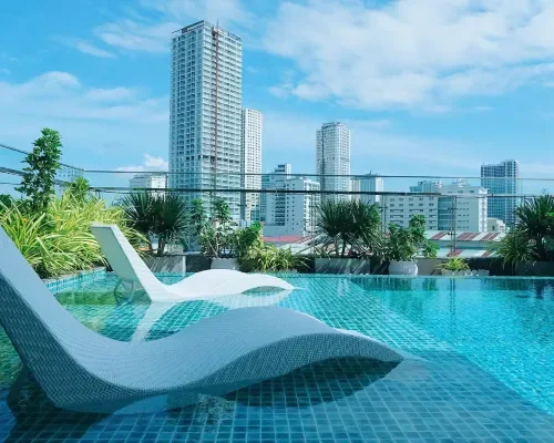 Hồ bơi tại Em Oi Boutique Hotel – góc 2