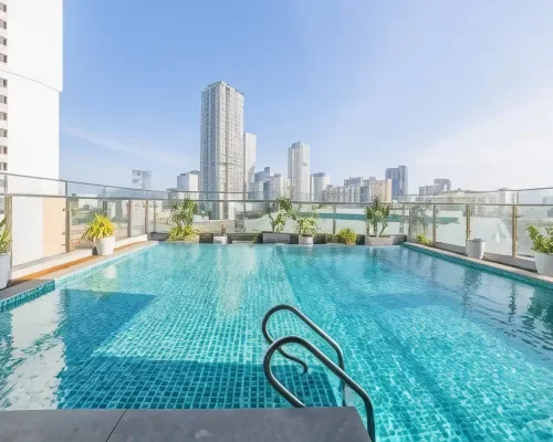 Hồ bơi tại Em Oi Boutique Hotel – góc 3
