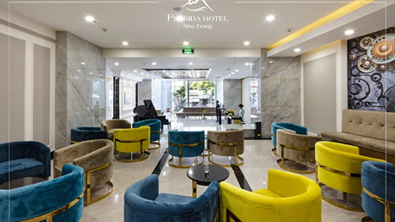 Sảnh và khu đón khách tại Florida Hotel Nha Trang – góc 2