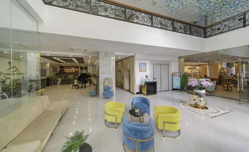 Sảnh và khu đón khách tại Florida Hotel Nha Trang
