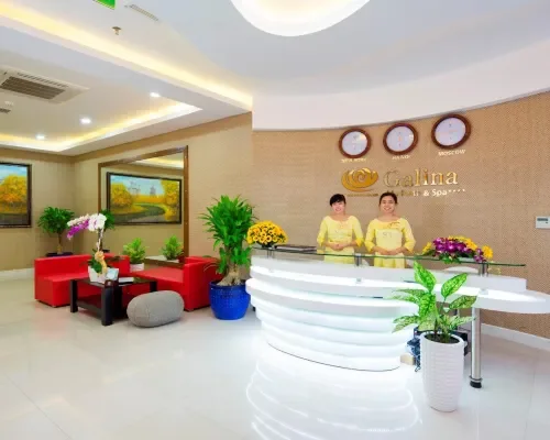 Sảnh và khu đón khách tại Galina Hotel & Spa Nha Trang