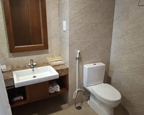 Phòng tắm tại Galina Hotel & Spa Nha Trang