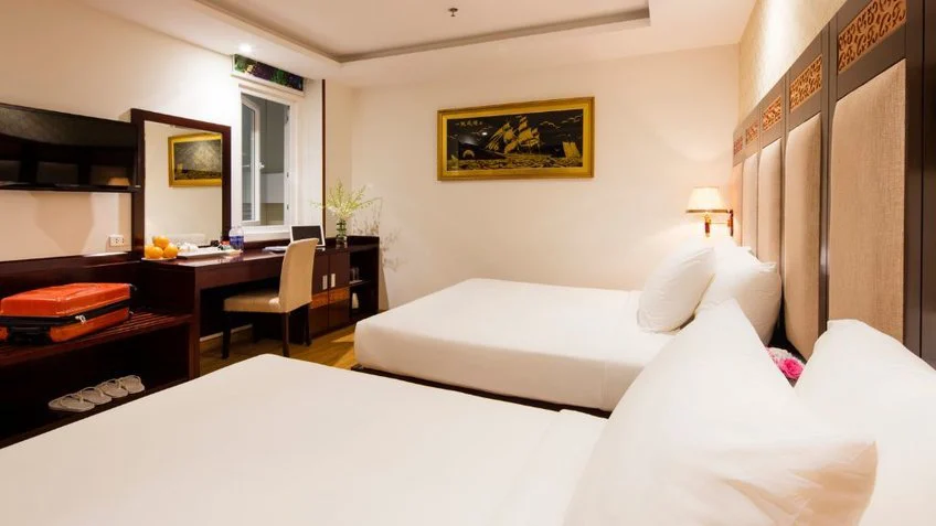 Phòng nghỉ tại Galliot Hotel Nha Trang