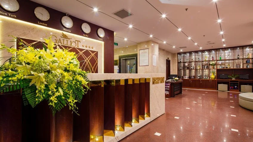 Sảnh và khu đón khách tại Galliot Hotel Nha Trang