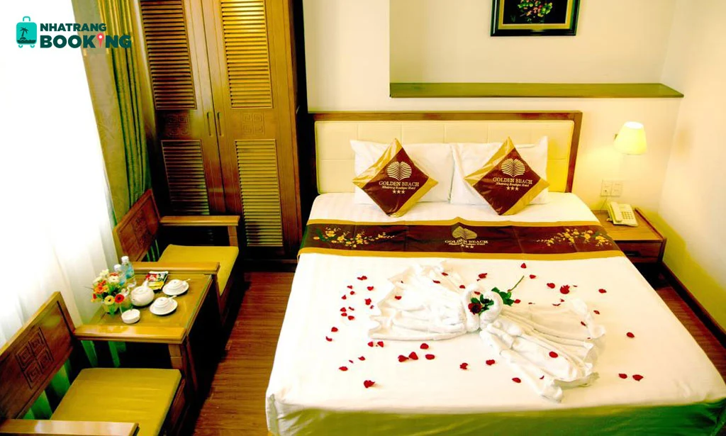 Phòng giường đôi tại Golden Beach Nha Trang Boutique Hotel