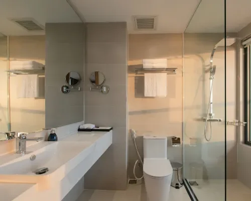 Phòng tắm tại Grand Gosia Hotel Nha Trang