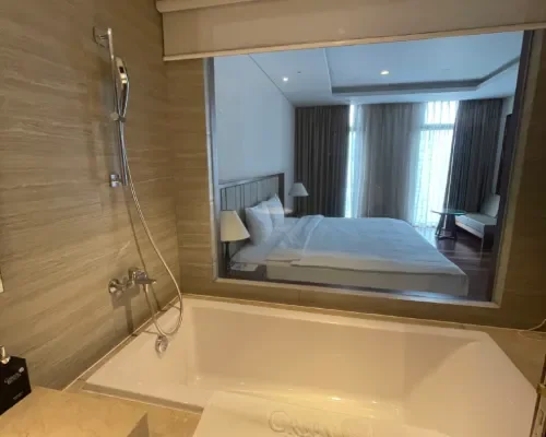 Phòng tắm tại Green Beach Hotel Nha Trang