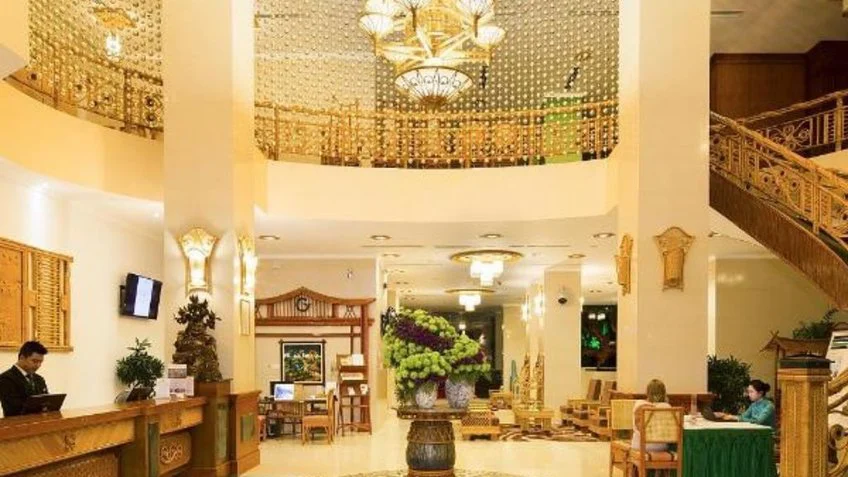 Sảnh và khu đón khách tại Green World Hotel Nha Trang – góc 2