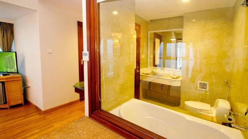 Phòng tắm tại Green World Hotel Nha Trang