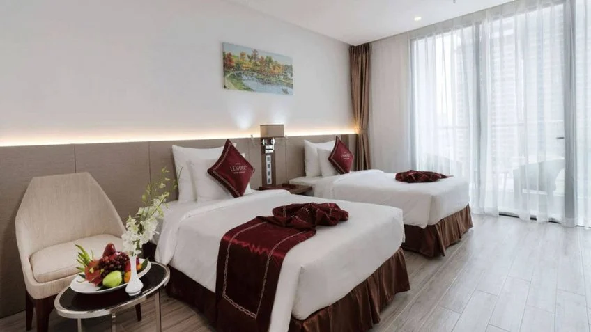 Phòng nghỉ tại LeMore Hotel Nha Trang – góc 4
