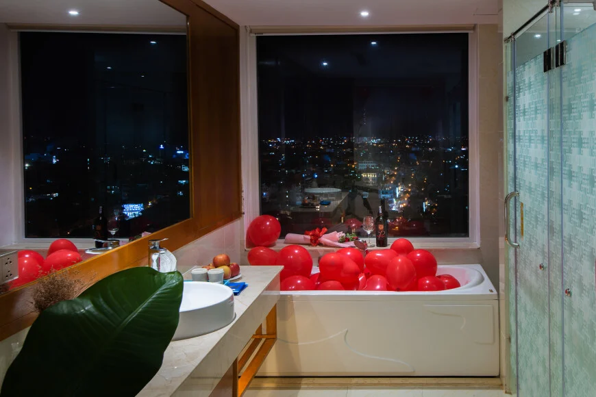 Phòng tắm tại Le’s Cham Hotel Nha Trang