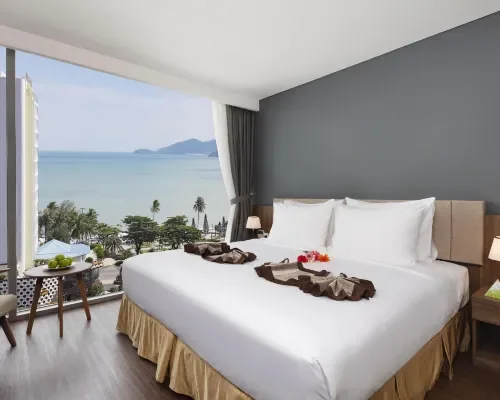 Phòng nghỉ tại Libra Hotel Nha Trang