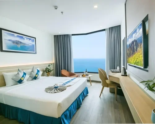 Phòng hướng biển tại Lucky Sun Hotel Nha Trang Beach