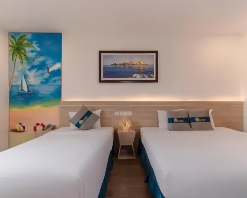 Phòng hai giường tại Lucky Sun Hotel Nha Trang Beach
