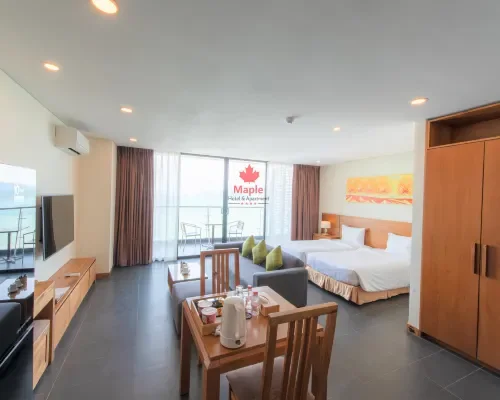 Phòng nghỉ tại Maple Hotel & Apartment Nha Trang – góc 6