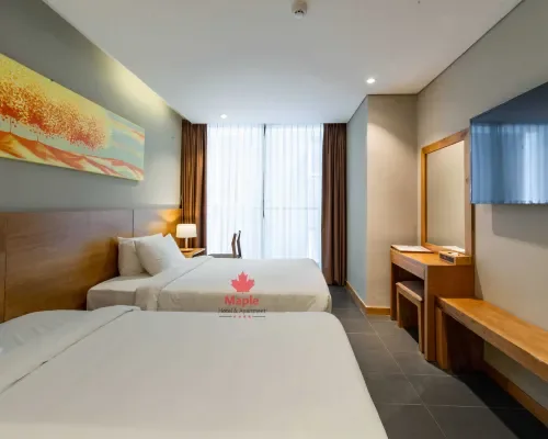Phòng nghỉ tại Maple Hotel & Apartment Nha Trang – góc 2