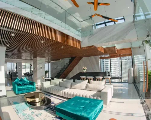Sảnh và khu đón khách tại Maple Hotel & Apartment Nha Trang – góc 2