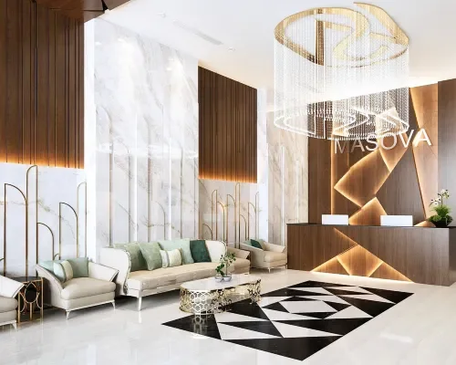 Sảnh và khu đón khách tại Masova Hotel Nha Trang
