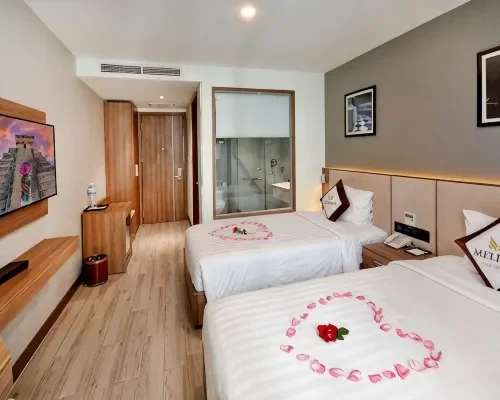 Phòng nghỉ tại Melissa Hotel Nha Trang – góc 2
