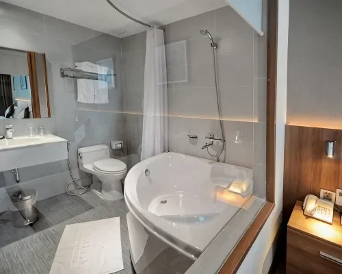 Phòng tắm tại Melissa Hotel Nha Trang – góc 2