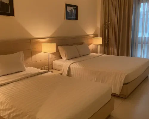 Phòng hai giường tại Nhi Phi Hotel Nha Trang