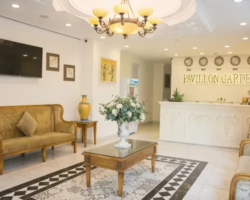Sảnh và khu đón khách tại Pavillon Garden Hotel Nha Trang