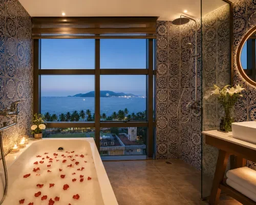Phòng tắm tại Prime New Hotel Nha Trang – góc 3